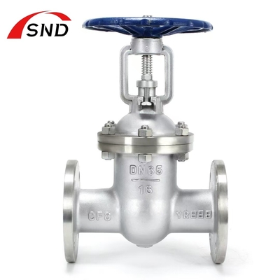 La valve d'entrée en acier inoxydable sanitaire CF8 304 à connexion en bride