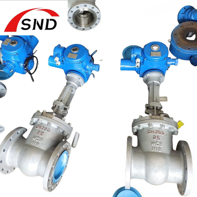 Valve d'entrée électrique en acier fondu DN100 pour centrale thermique API DIN JIS Standard