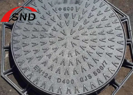 850*850mm غطاء فتحة القفل الثمانية الأطراف غطاء التفتيش المربع الحديدي