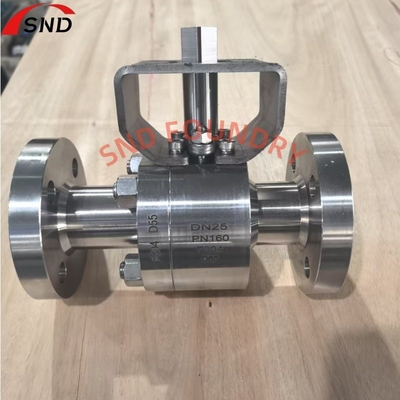 Ventileur à bille à bride à forge libre 304 Matériau PN160 DN25 Ventileur OEM