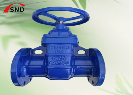 Non-Rising Stem Gate Valve with Elastic Seat Seal for Oil Water Gas